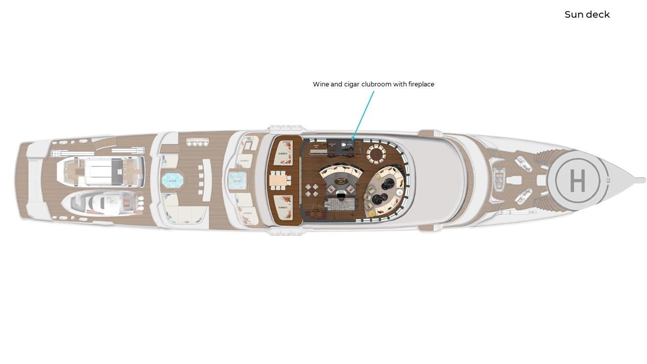 diagram aboard VICTORIOUS Yacht for Sale