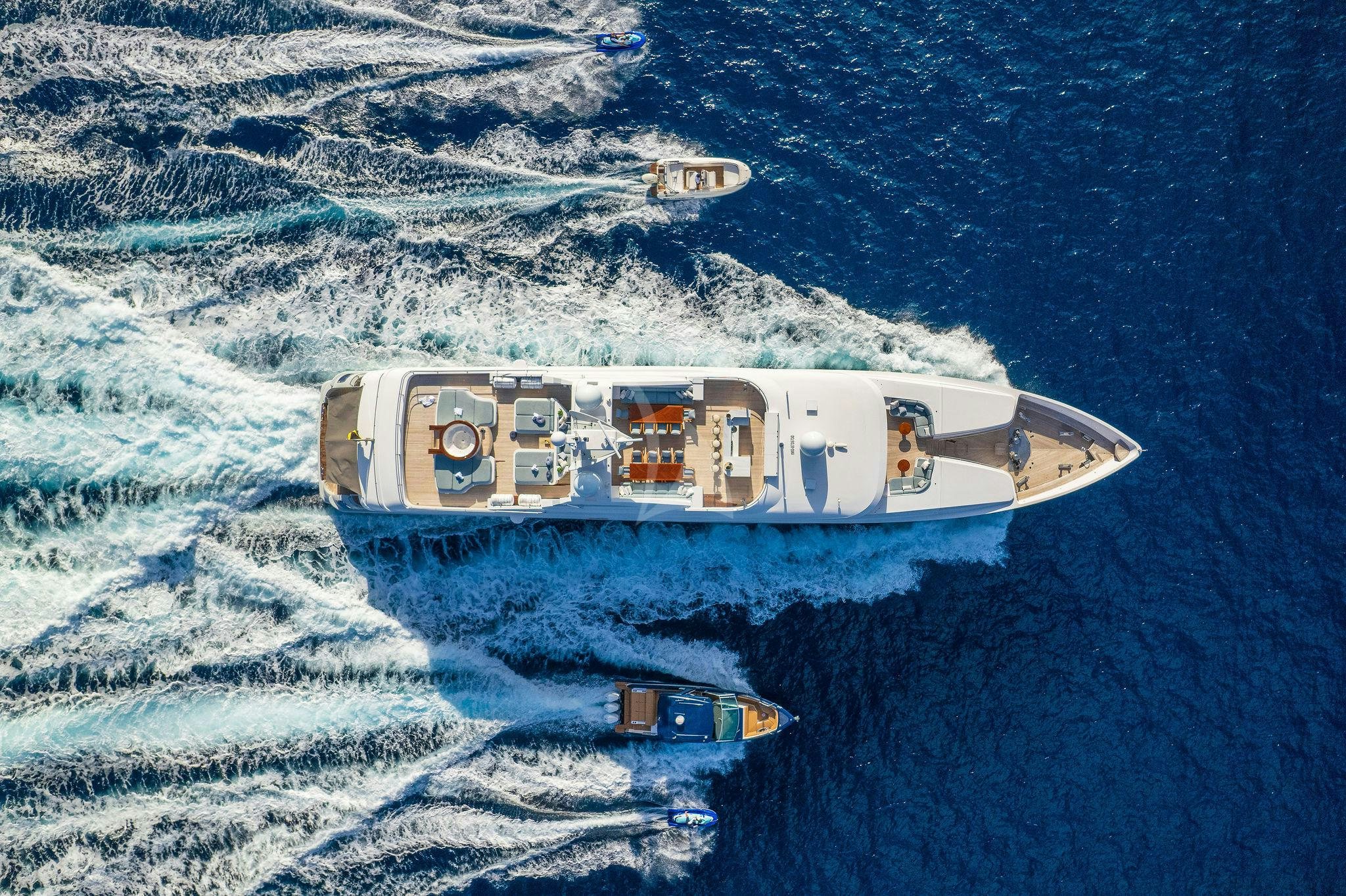 a space shuttle flying over a planet aboard OCEANOS Yacht for Charter