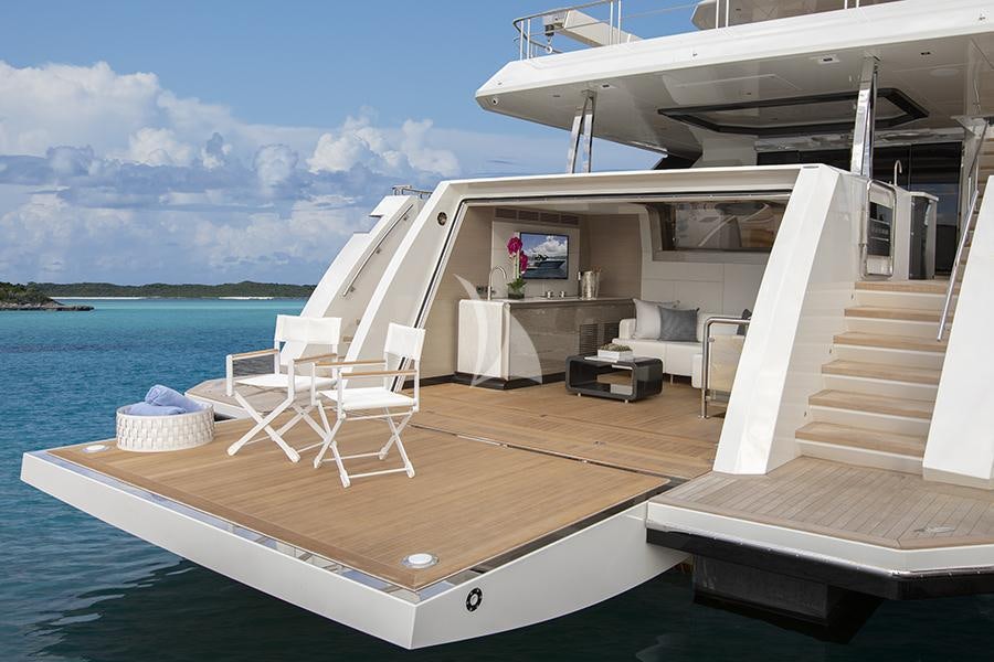 a boat on a body of water aboard ENTREPRENEUR Yacht for Charter
