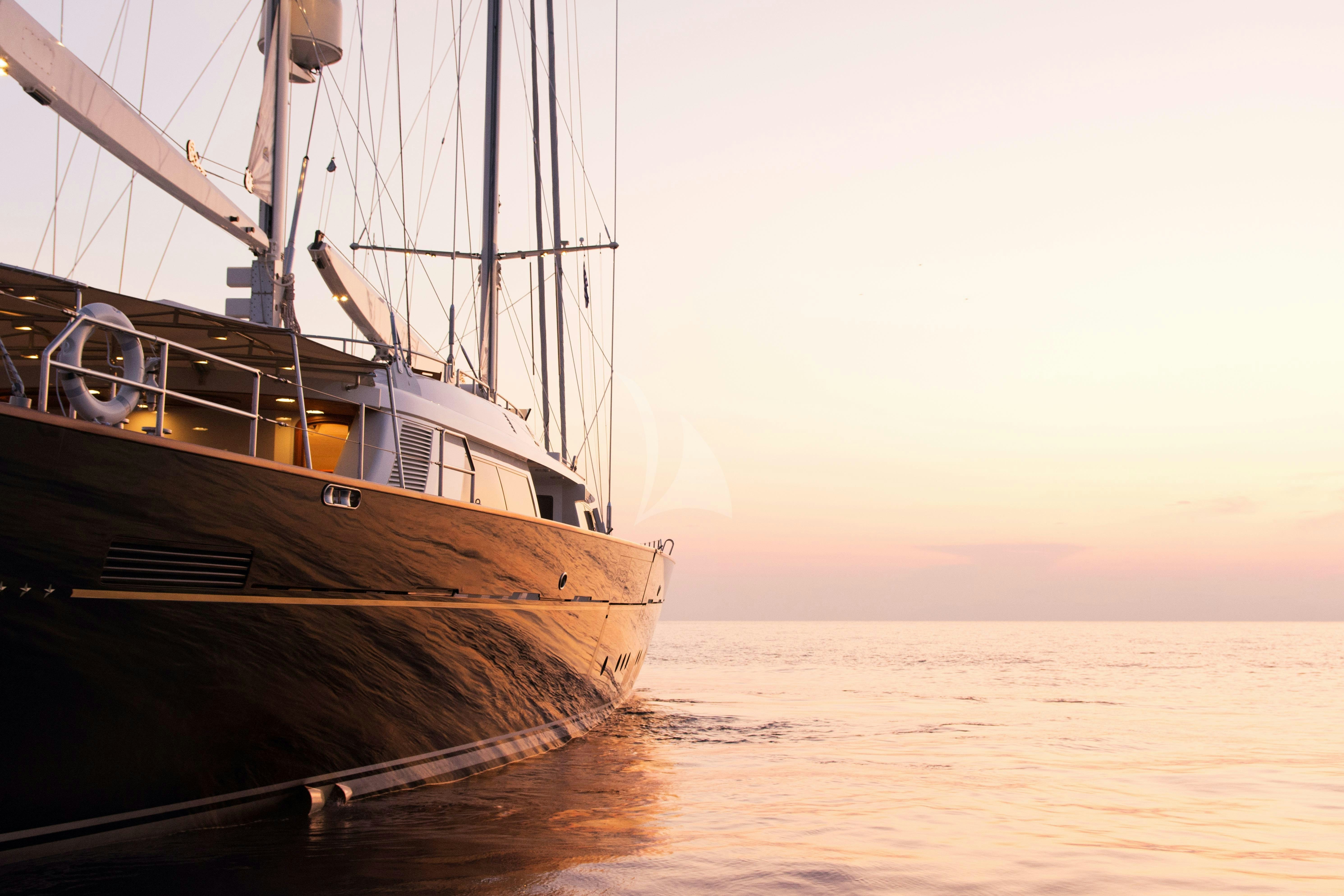 a boat on the water aboard XASTERIA Yacht for Charter