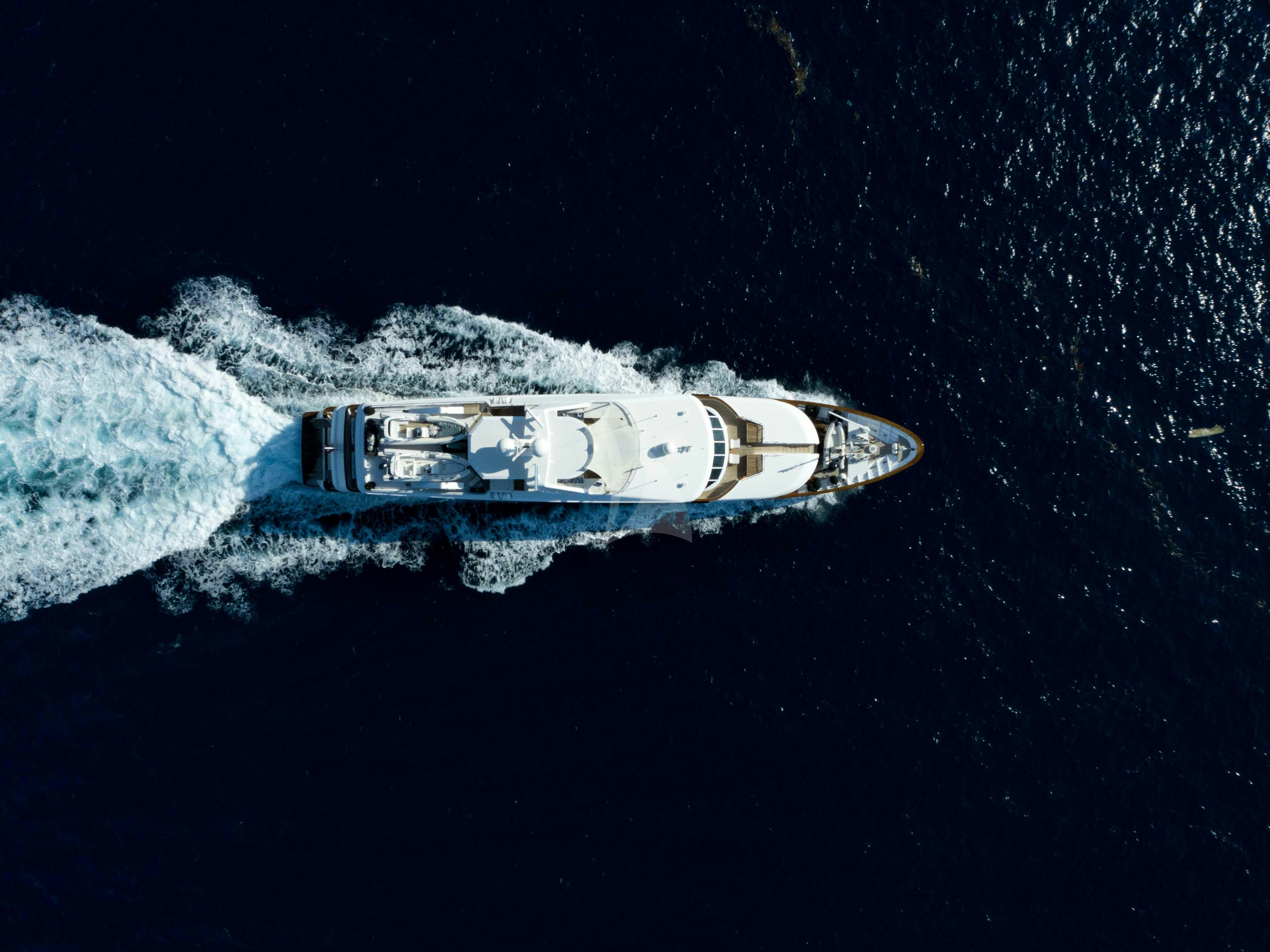 a space ship in space aboard TACANUYA Yacht for Charter