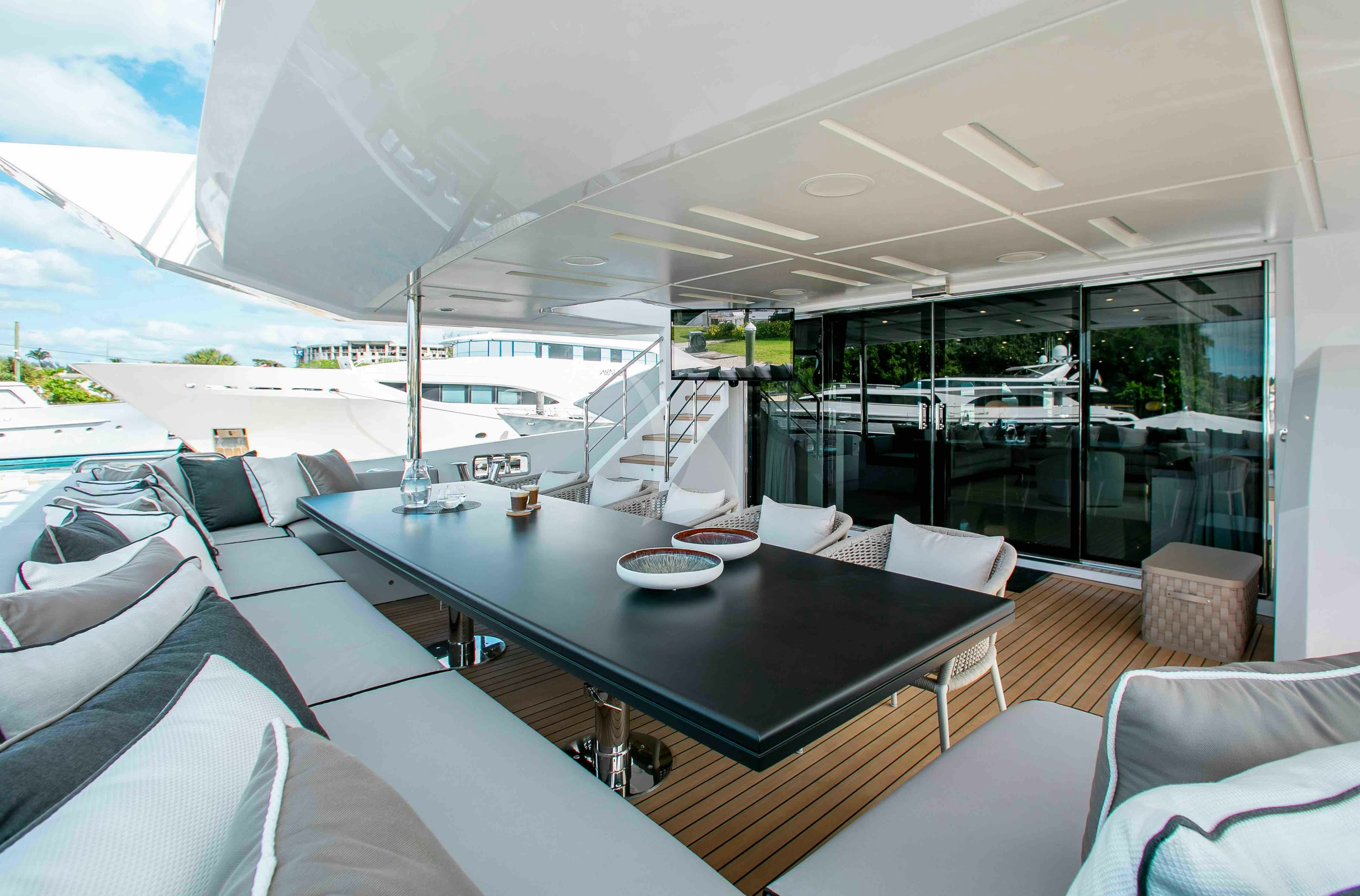 inside of a boat aboard EMINA Yacht for Charter
