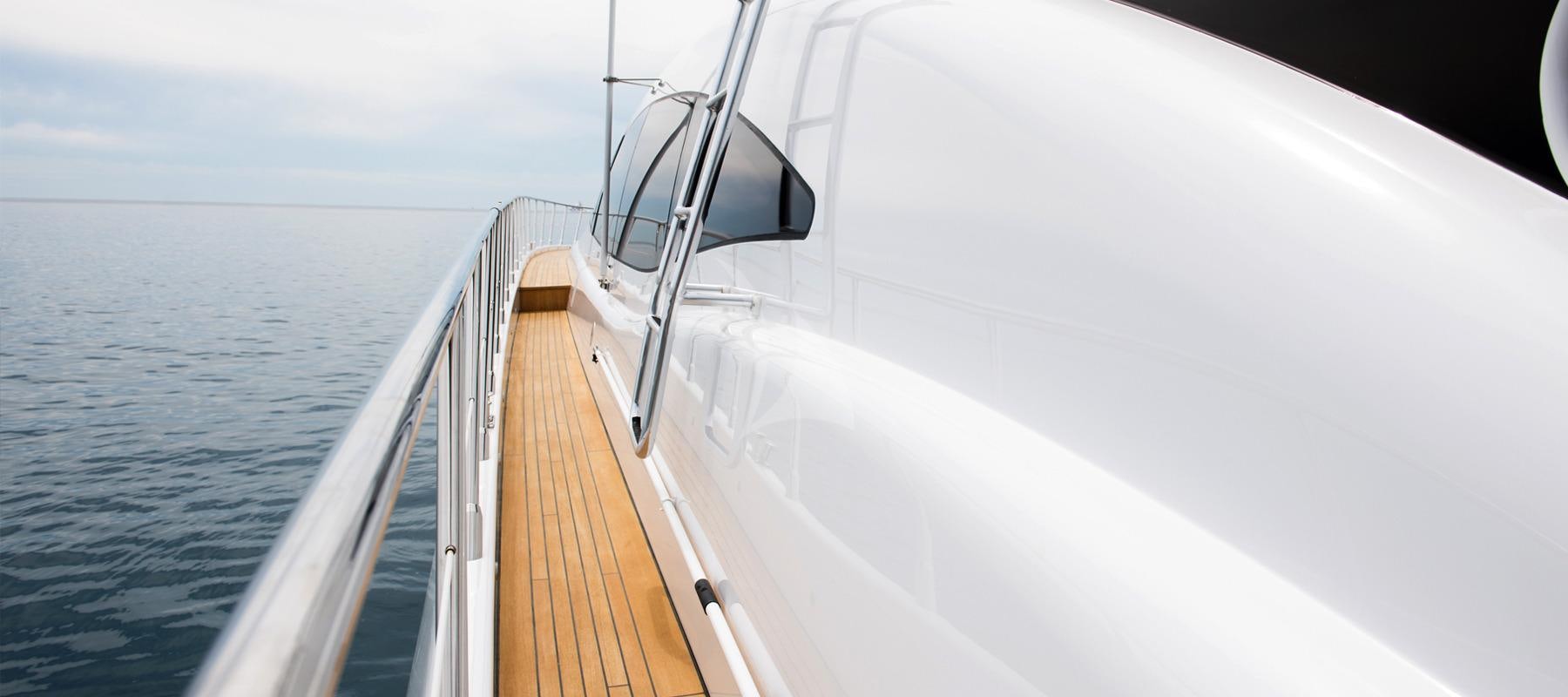 a boat on the water aboard BLOOMS Yacht for Charter