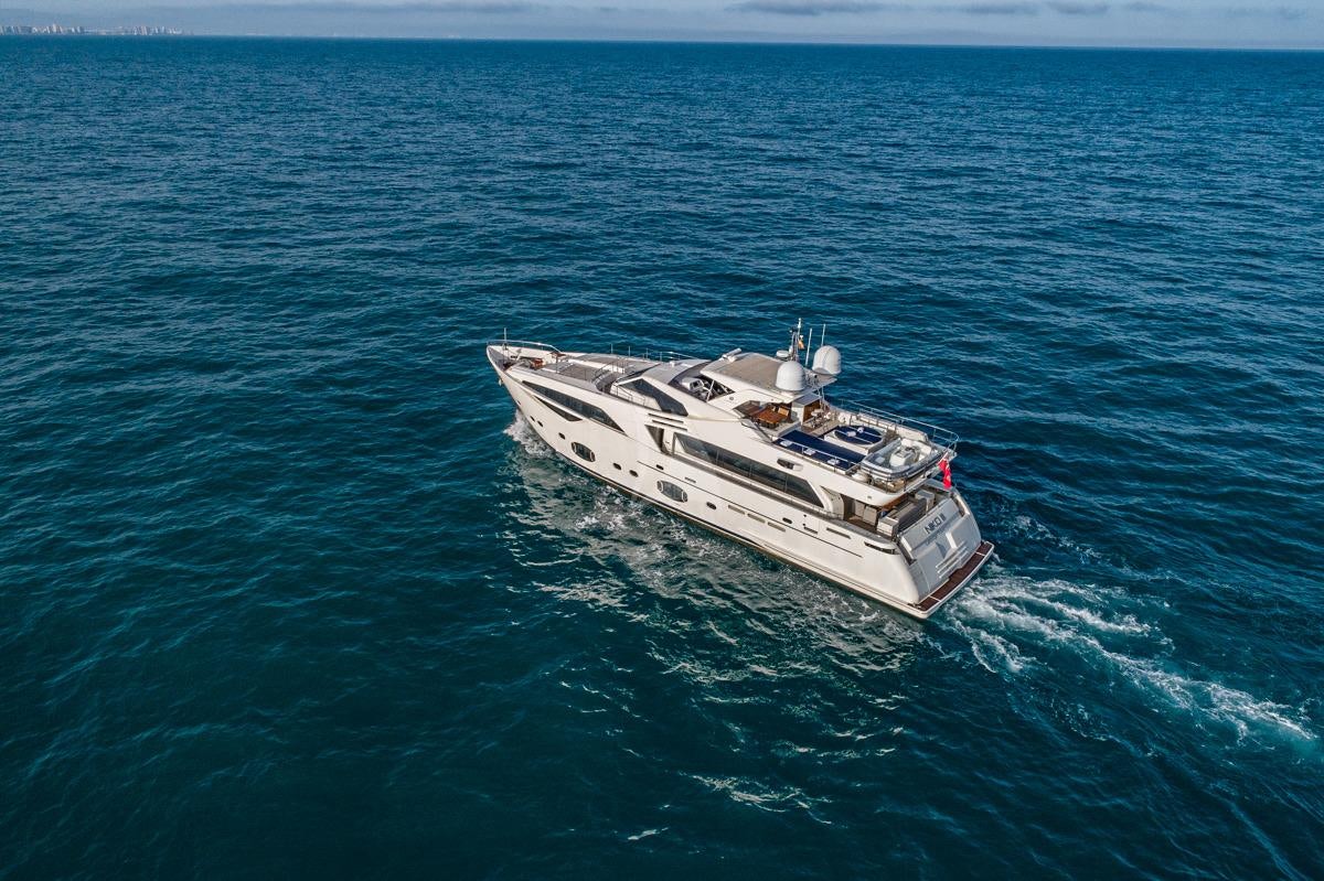 a boat in the water aboard NIKO III Yacht for Charter