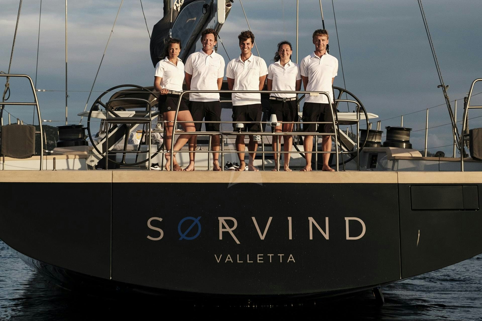 a group of people on a boat aboard SORVIND Yacht for Charter