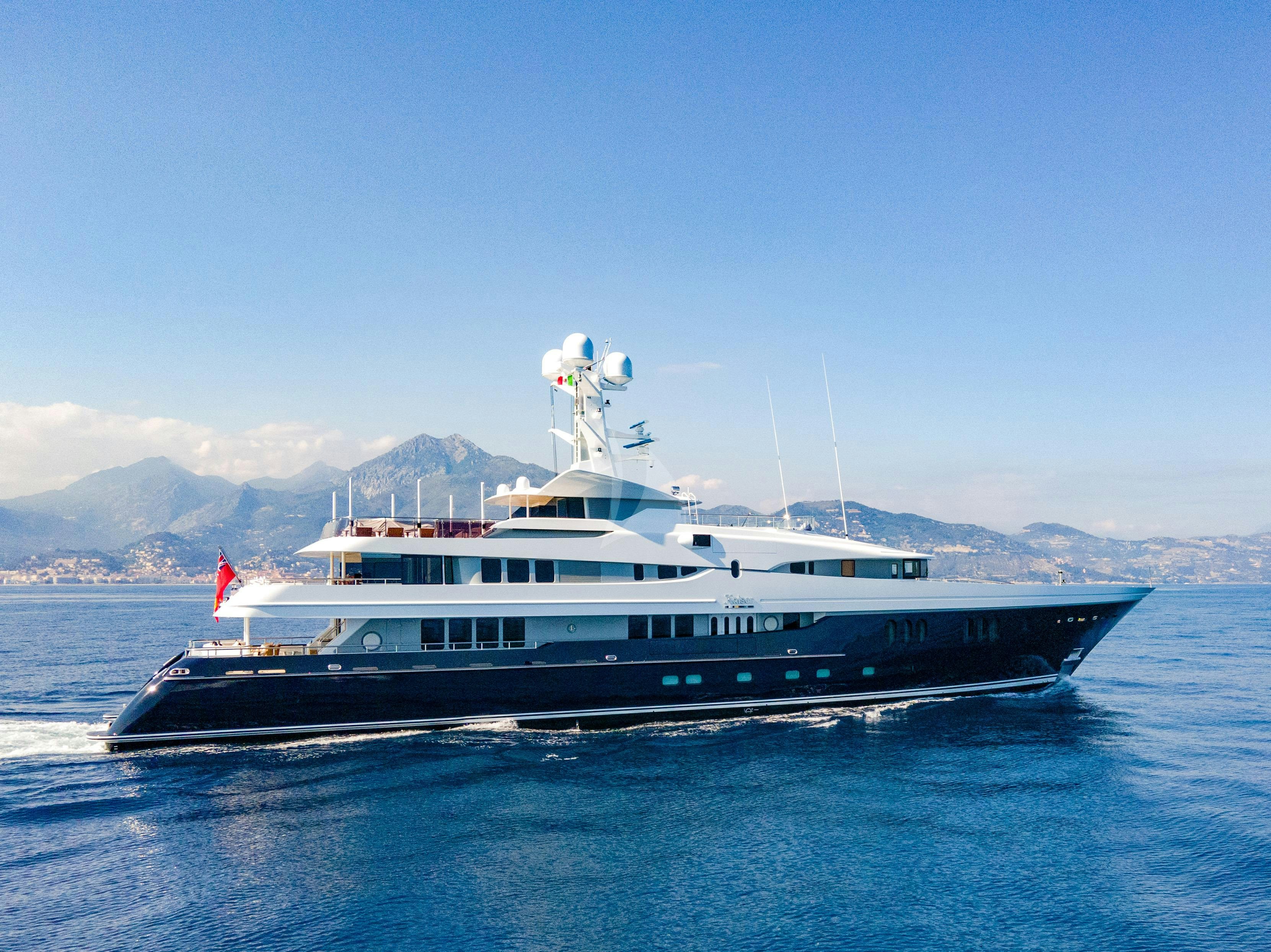 a boat in the water aboard KAISER Yacht for Sale