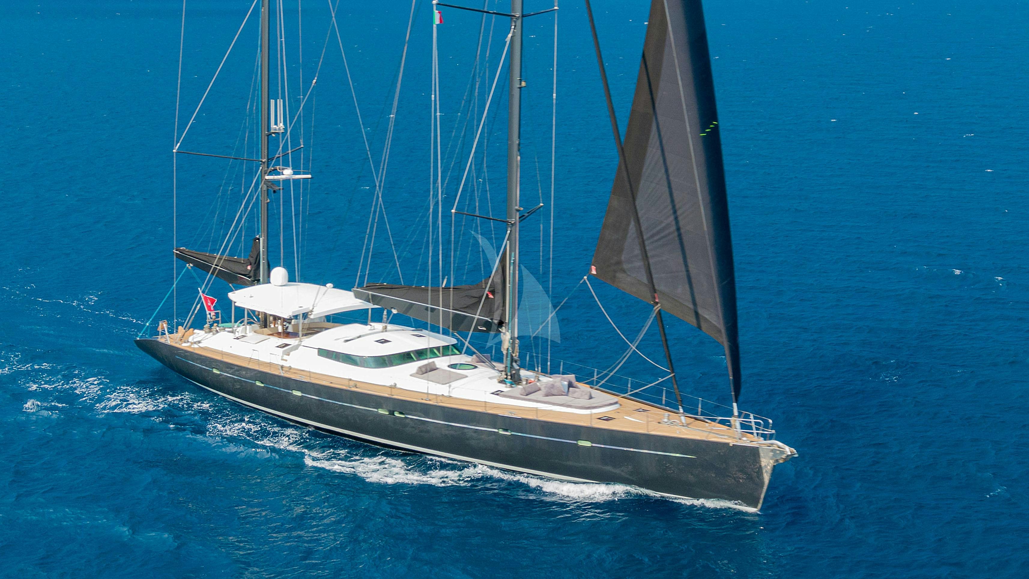 a boat on the water aboard ASHLEYROSE110 Yacht for Charter