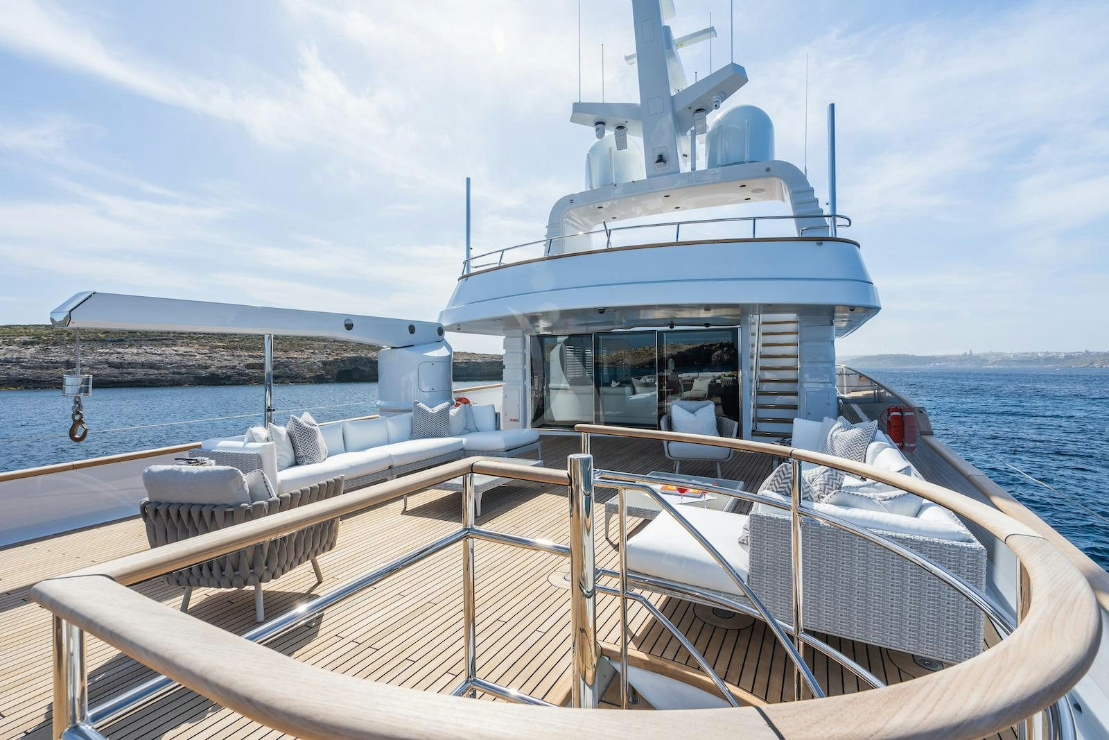 a boat on the water aboard EMERALD Yacht for Charter