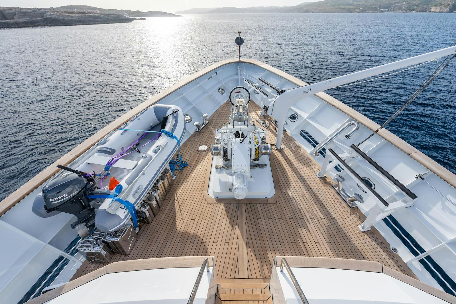 a boat on the water aboard EMERALD Yacht for Charter