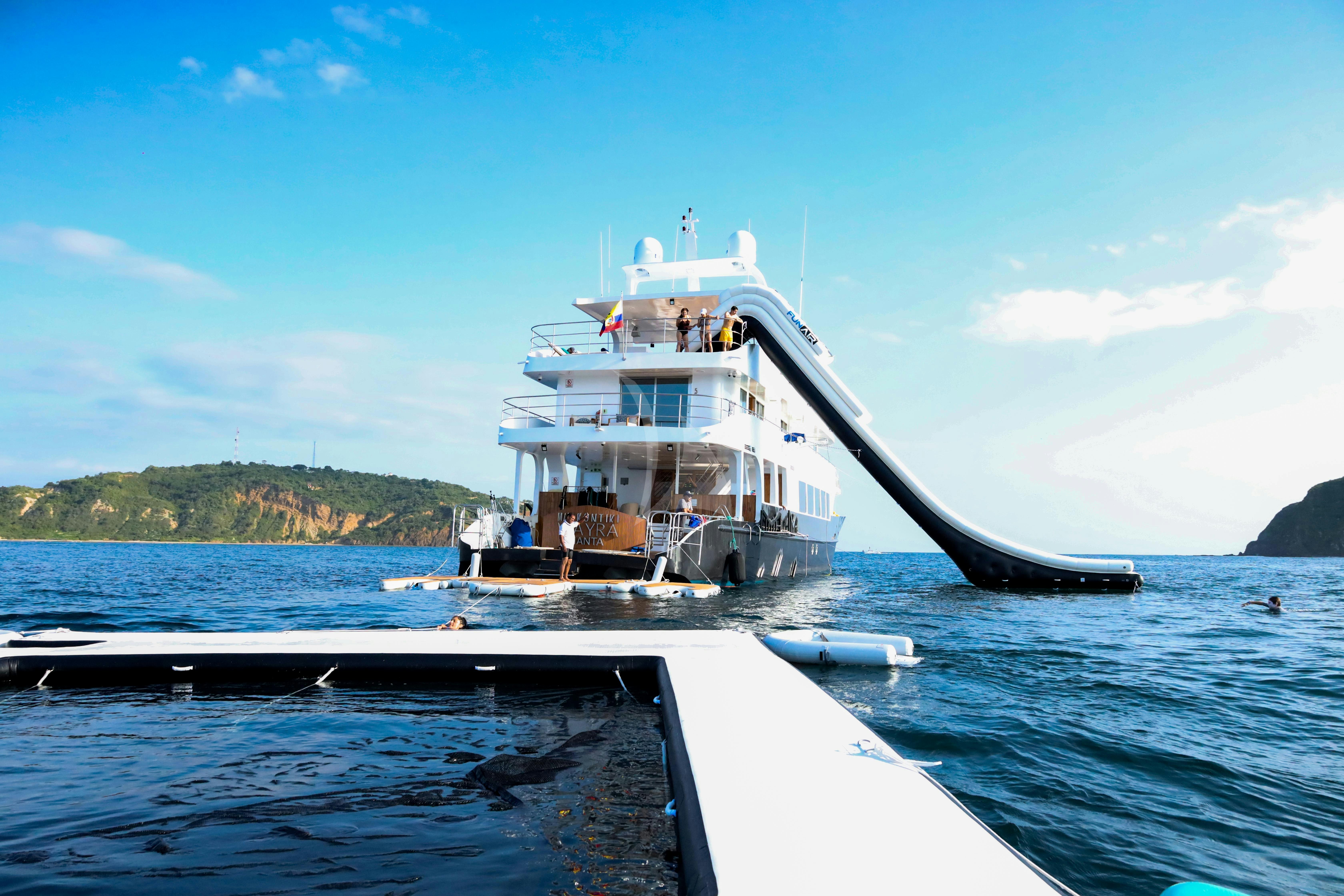 a boat on the water aboard KONTIKI WAYRA Yacht for Charter