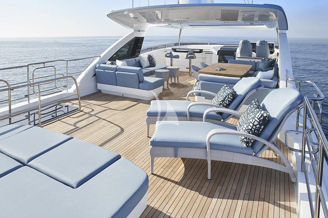 a boat on the water aboard HALLELUJAH Yacht for Charter