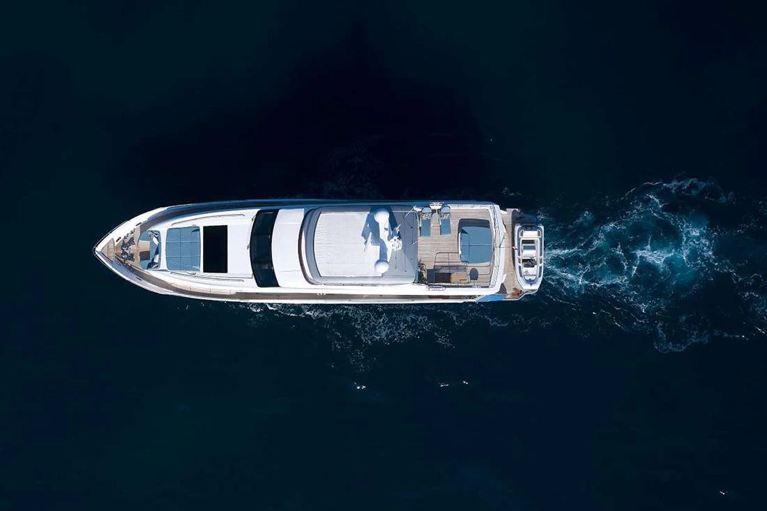 a space ship in space aboard HALLELUJAH Yacht for Charter