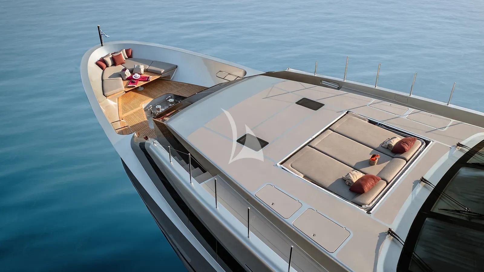 a boat on the water aboard NAIA Yacht for Charter