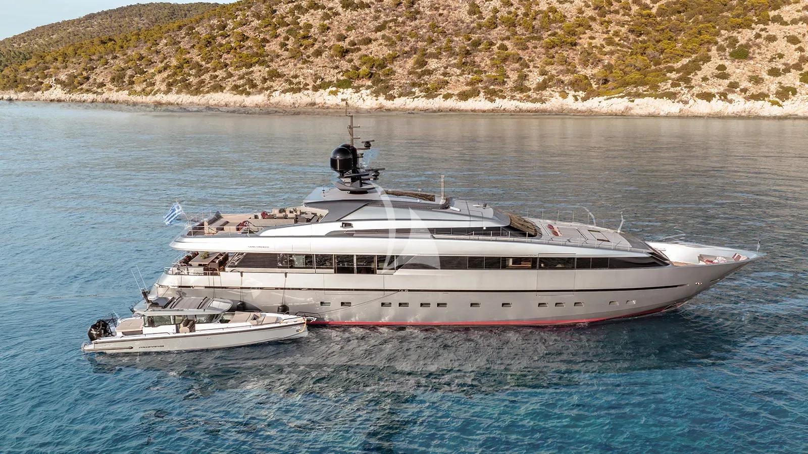 a boat on the water aboard NAIA Yacht for Charter