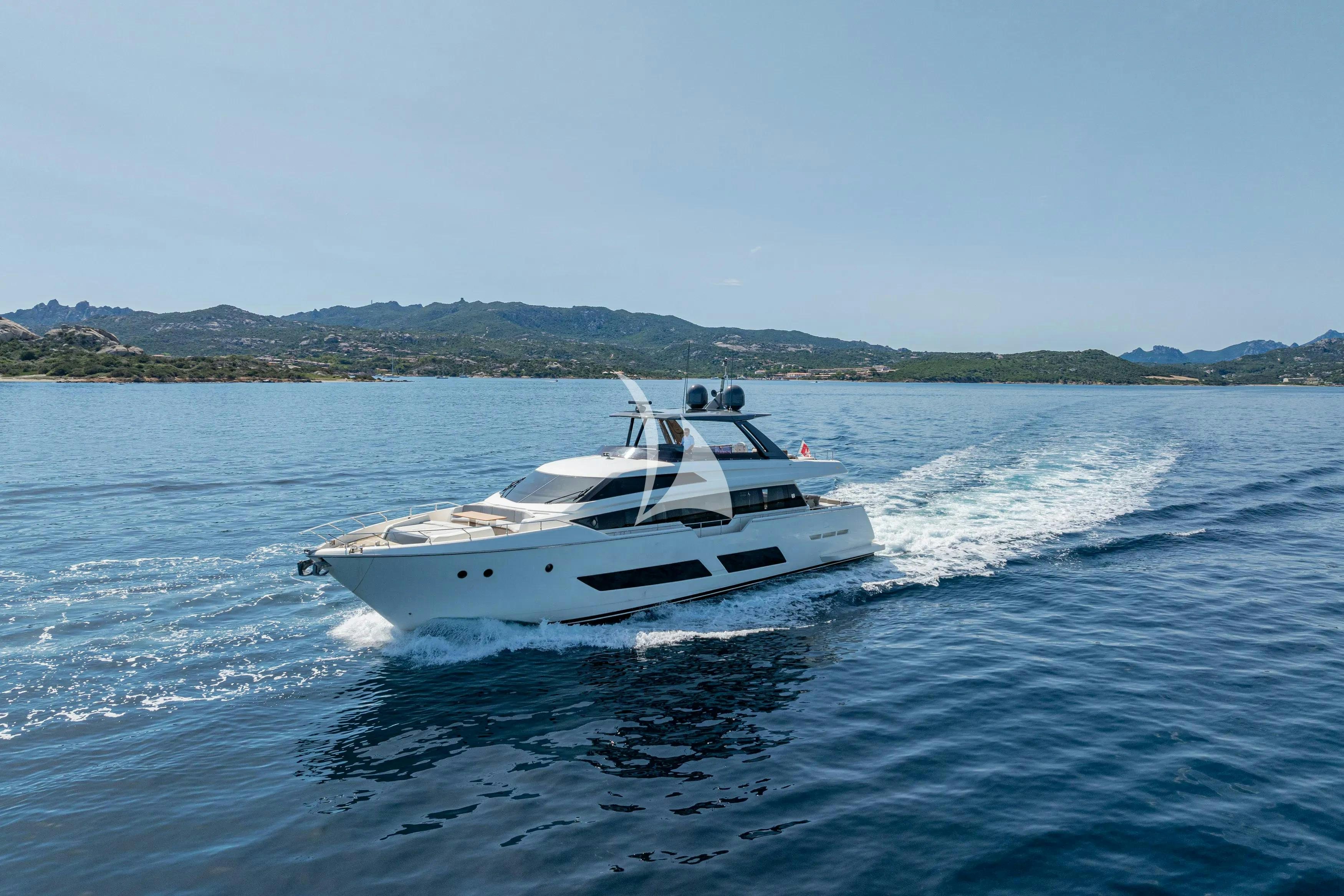 a boat on the water aboard E3 Yacht for Charter