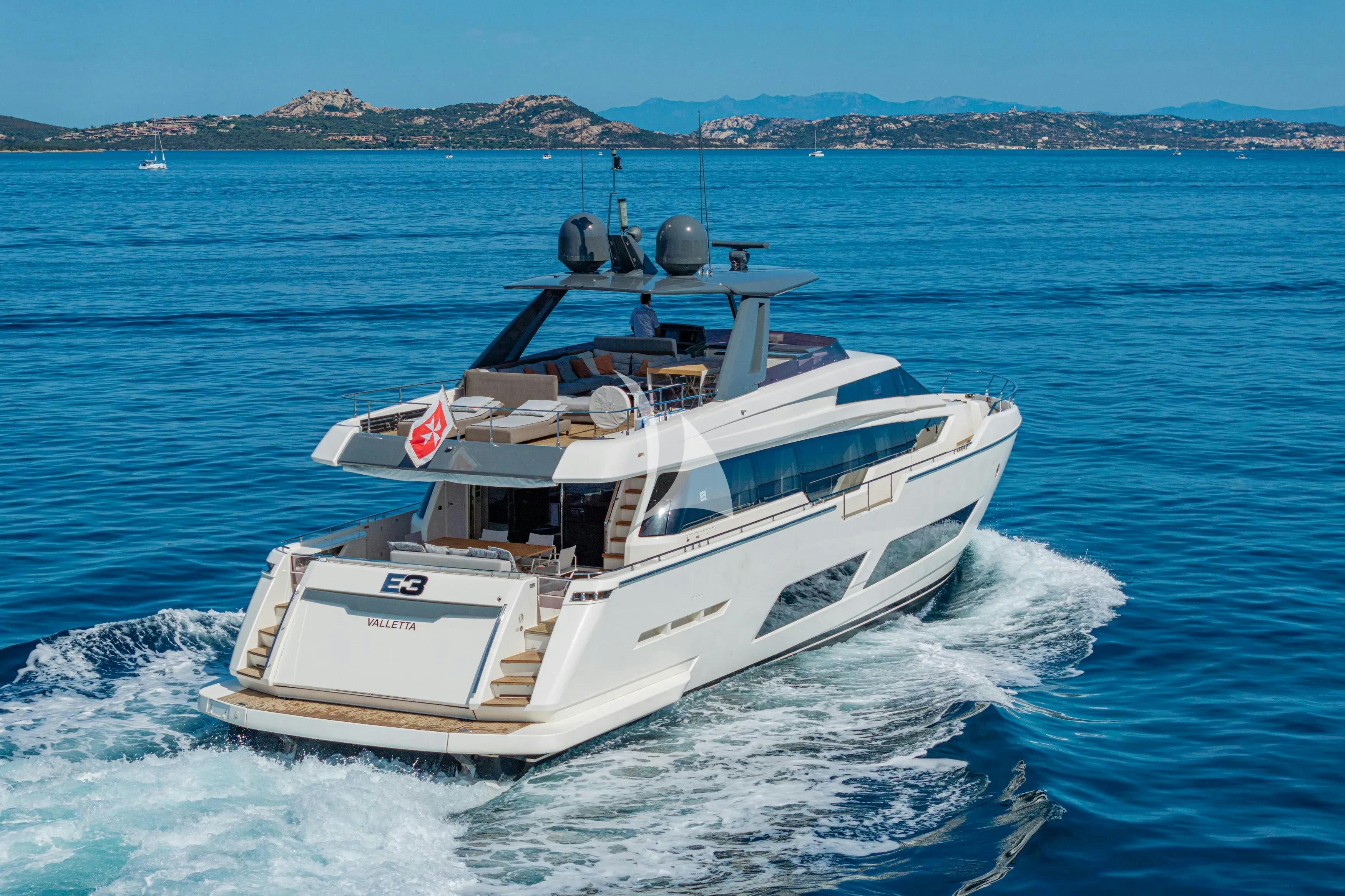 a boat on the water aboard E3 Yacht for Charter