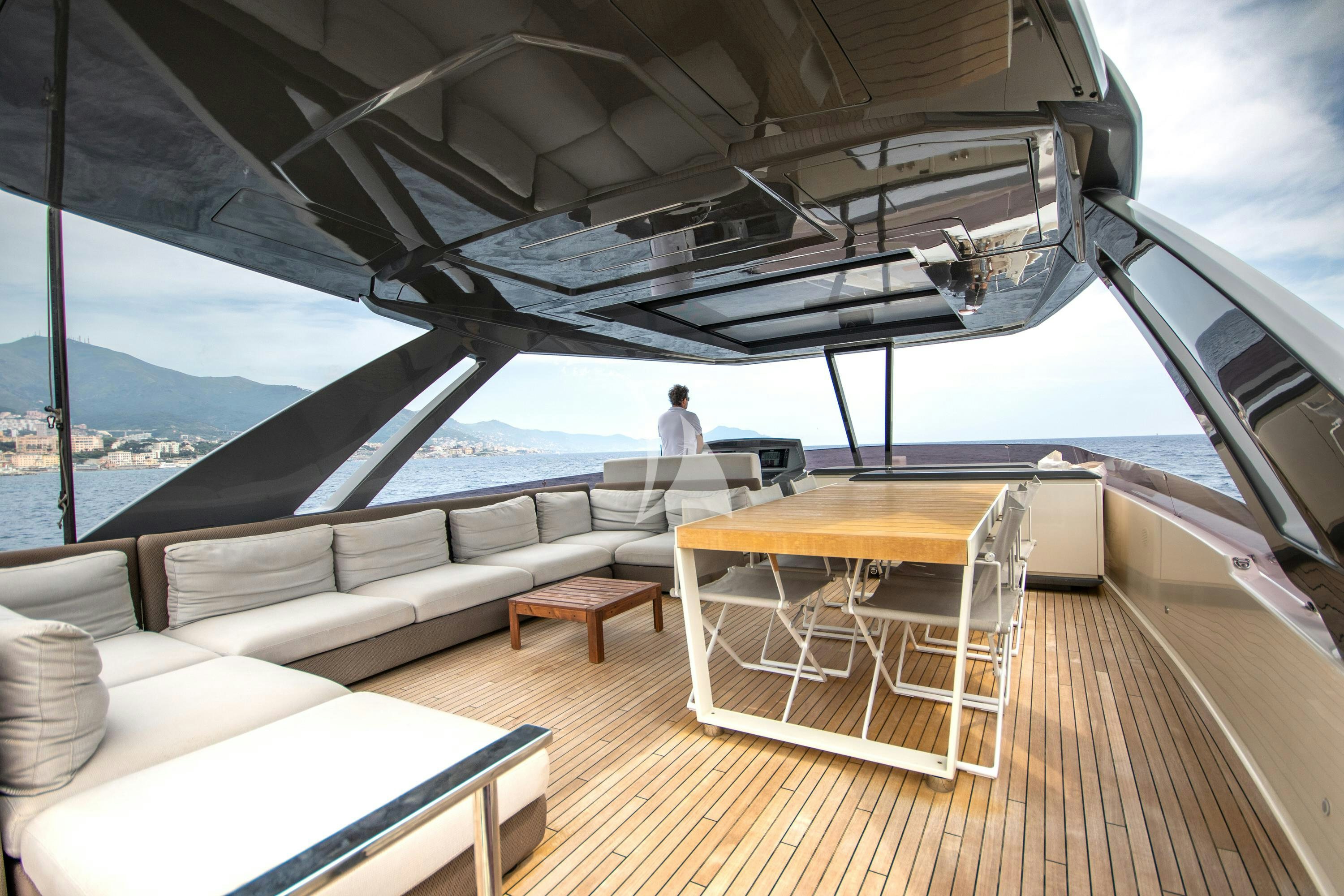 a boat on the water aboard E3 Yacht for Charter