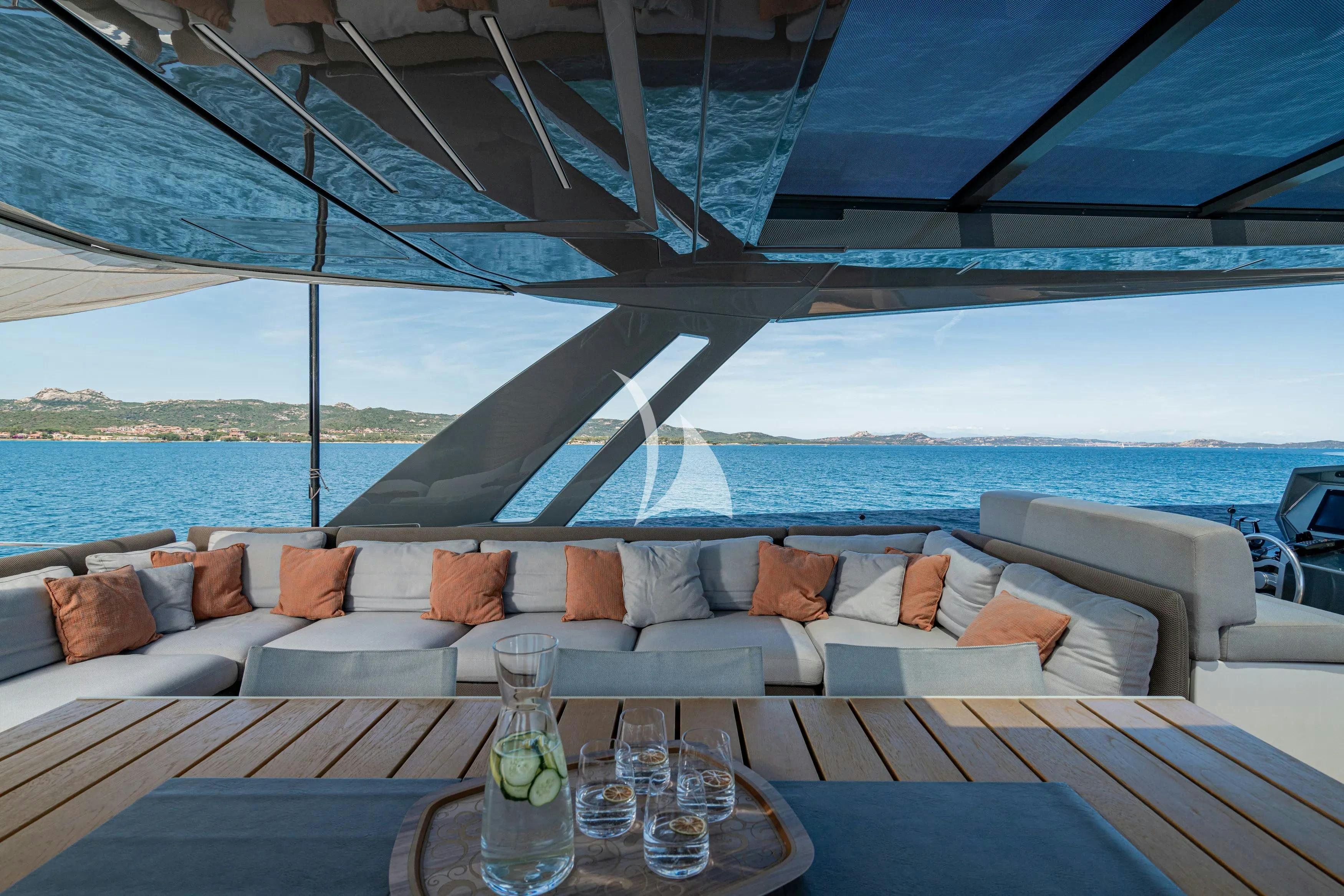 a boat on the water aboard E3 Yacht for Charter