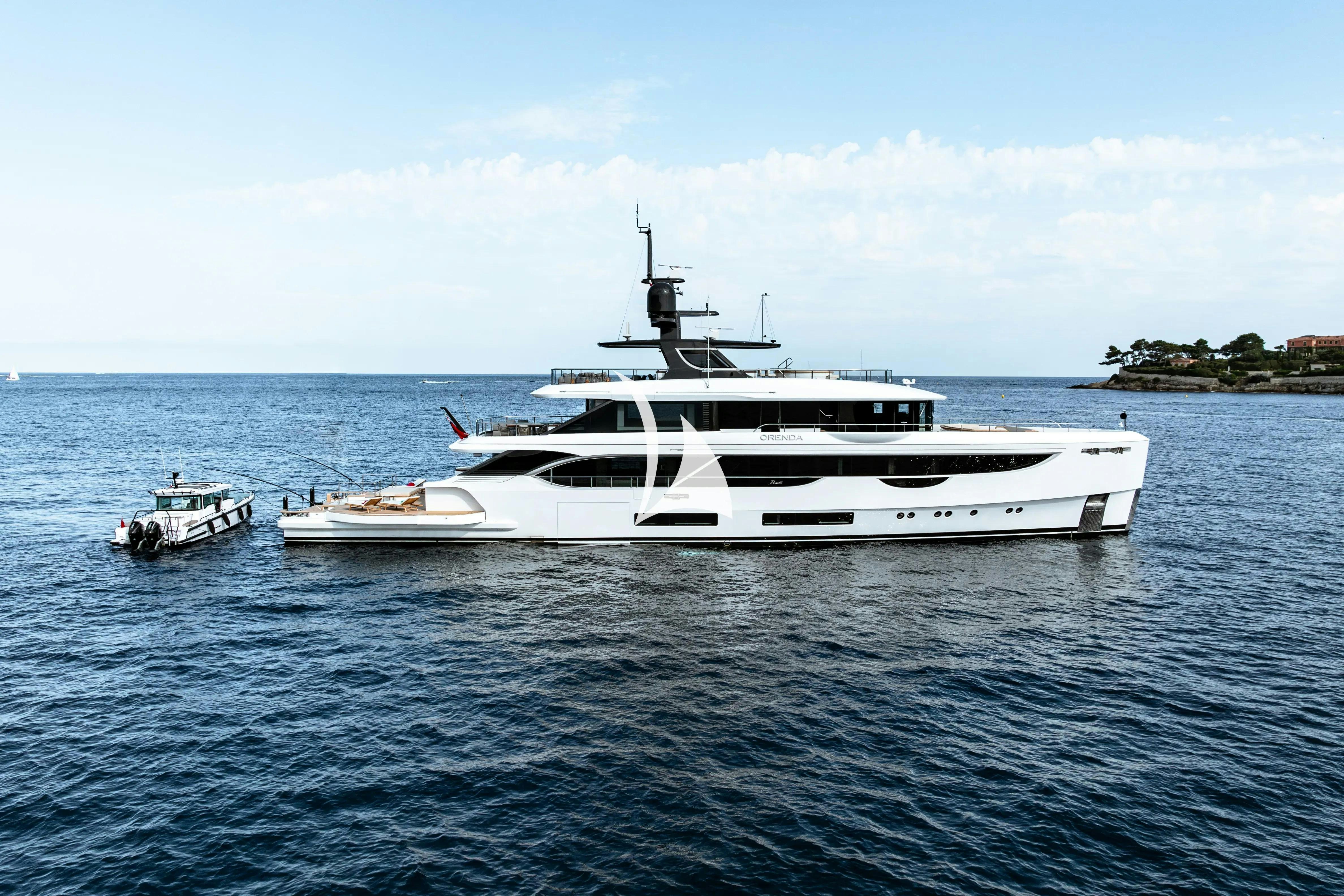a couple of boats in the water aboard WAVE Yacht for Charter
