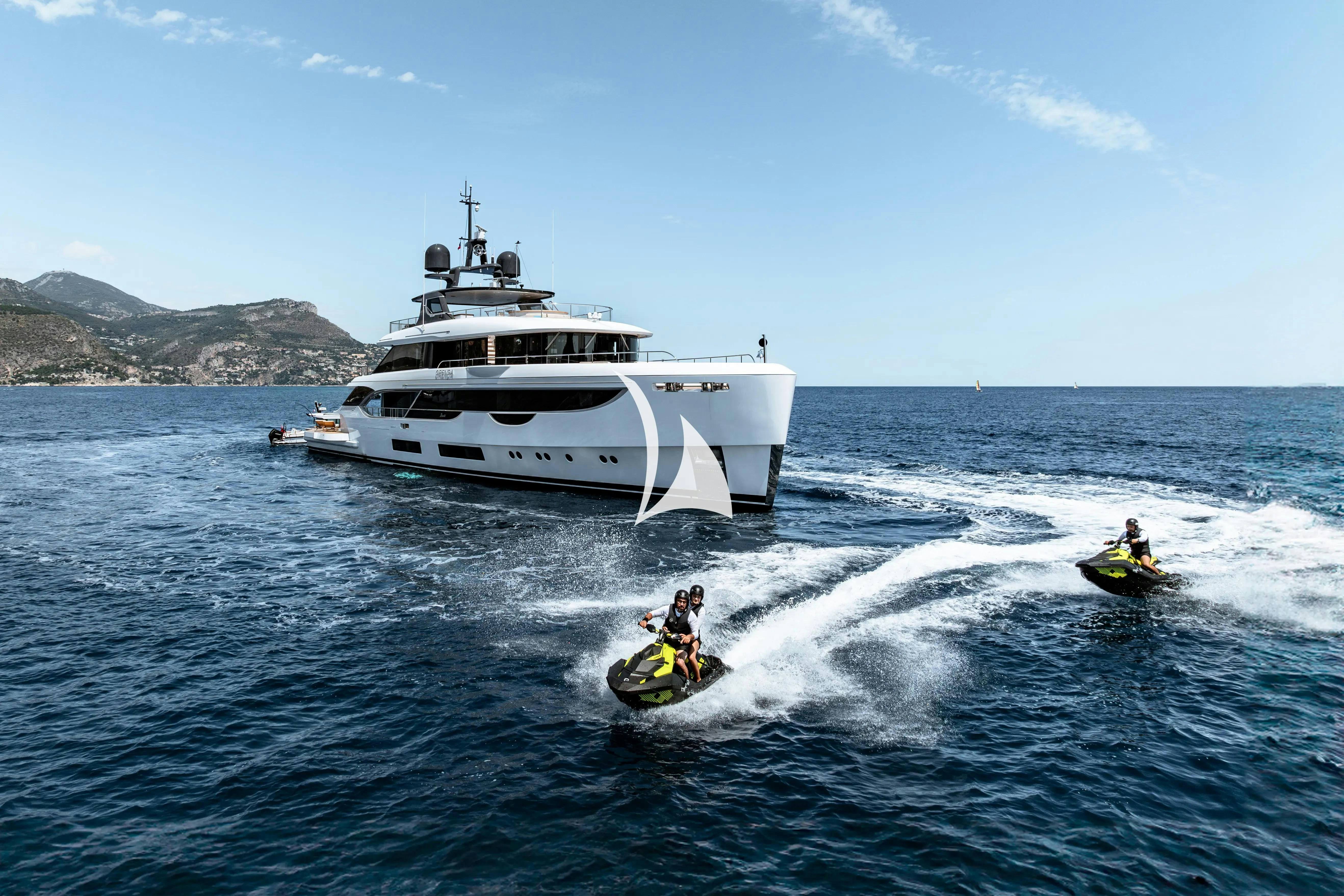 a boat and a boat on the water aboard WAVE Yacht for Charter