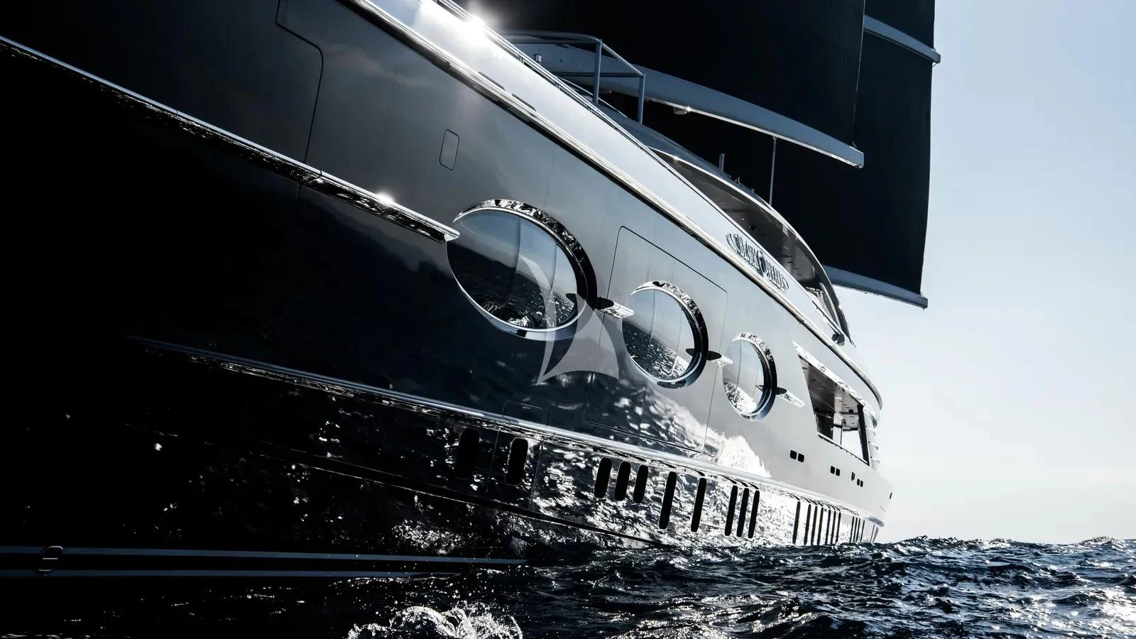a space shuttle in the snow aboard BLACK PEARL Yacht for Charter