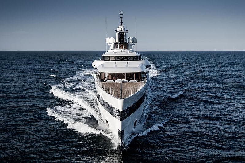 a boat on the water aboard LADY S Yacht for Charter