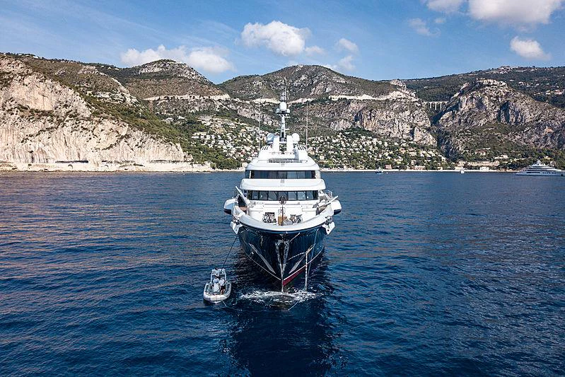 a boat on the water aboard BARBARA Yacht for Charter