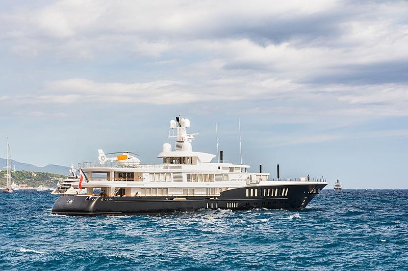 a boat in the water aboard AIR Yacht for Charter