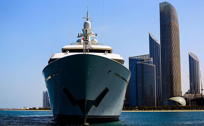 a boat in the water aboard NOMAD Yacht for Charter