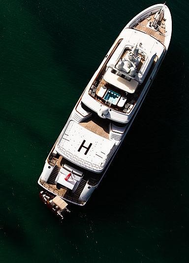 a ship in the water aboard NOMAD Yacht for Charter