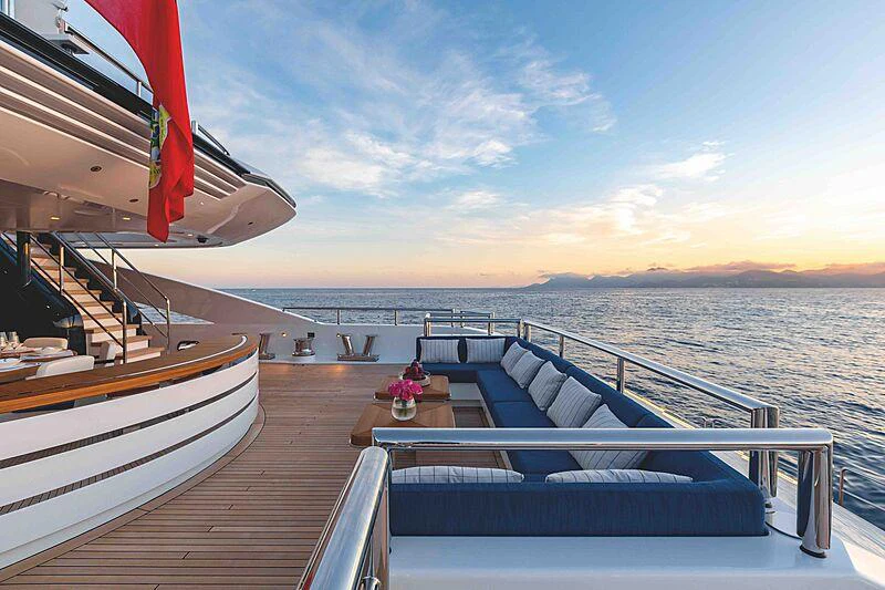 a boat on the water aboard SOARING Yacht for Charter