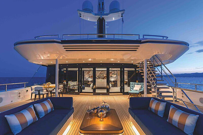 a boat on the water aboard SOARING Yacht for Charter