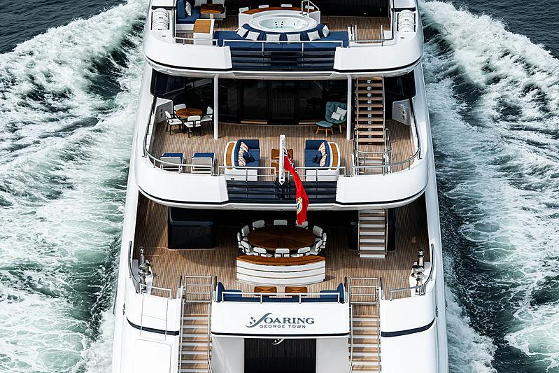 a boat on the water aboard SOARING Yacht for Charter