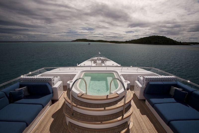 a boat on the water aboard SYCARA V Yacht for Charter