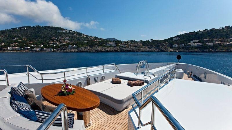 a boat on the water aboard VENTUM MARIS Yacht for Charter