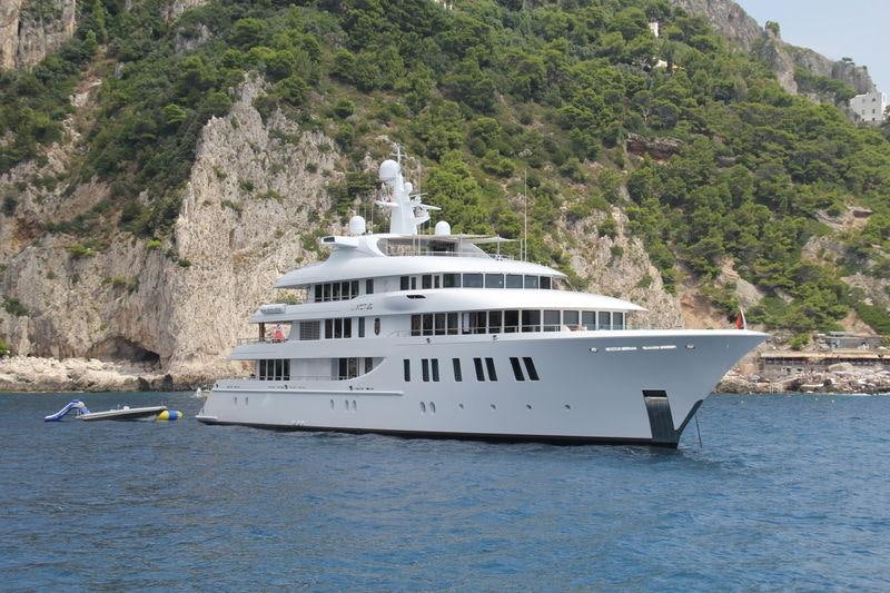 a boat on the water aboard INVICTUS Yacht for Charter