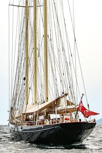 a sailboat on the water aboard ATLANTIC Yacht for Charter