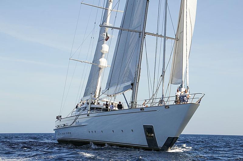 a sailboat on the water aboard SPIRIT OF THE C'S Yacht for Charter
