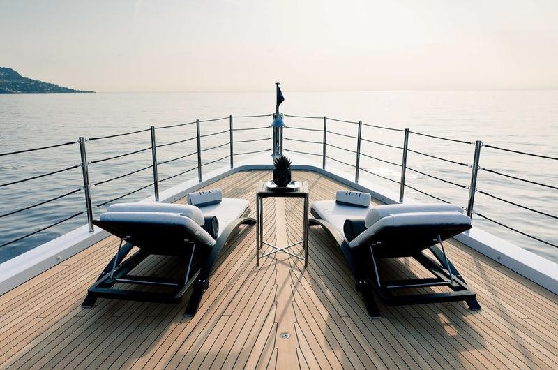 a boat on the water aboard SOUNDWAVE Yacht for Charter