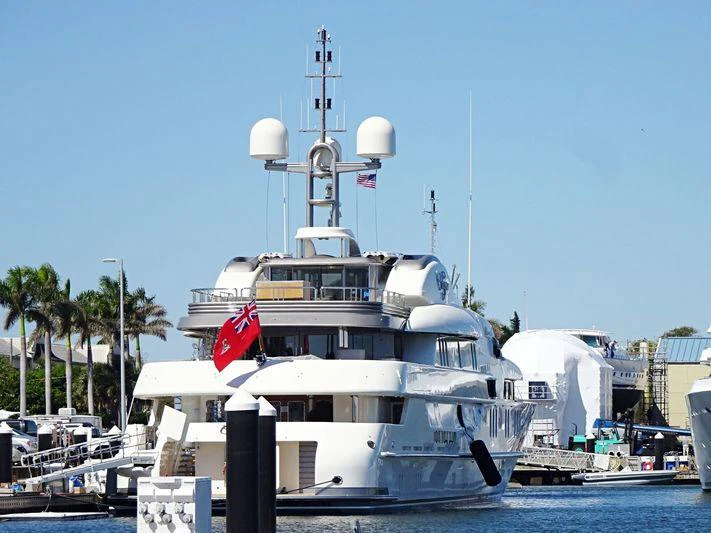 a large boat in the water aboard CALYPSO Yacht for Charter