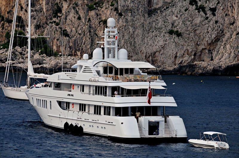 a boat on the water aboard SAMADHI Yacht for Charter