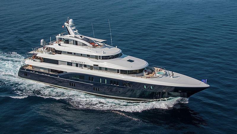 a large ship on the water aboard ARIENCE Yacht for Charter