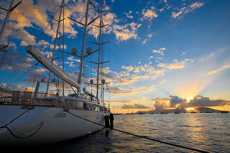 a boat on the water aboard ROSEHEARTY Yacht for Charter