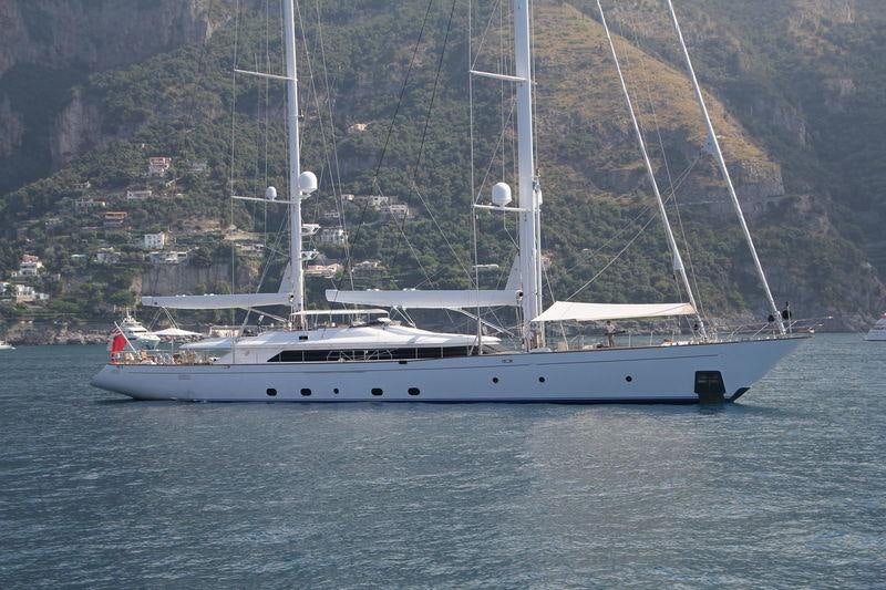 a boat on the water aboard ROSEHEARTY Yacht for Charter