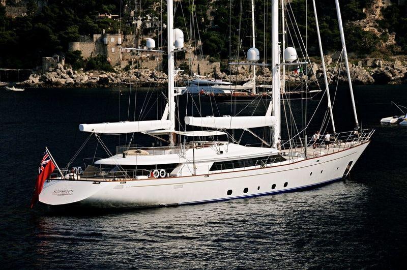 a boat on the water aboard ROSEHEARTY Yacht for Charter