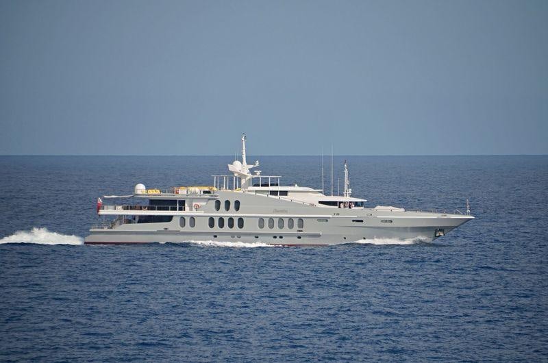 a large boat in the water aboard OCEANA I Yacht for Charter
