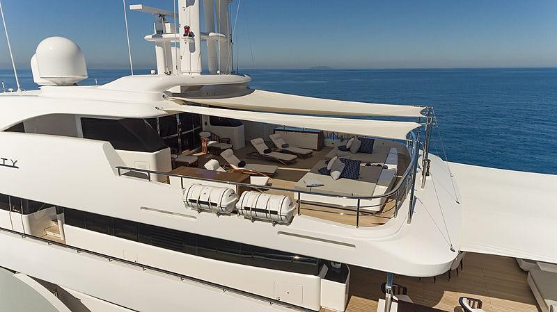 a boat on the water aboard TALEYA Yacht for Charter