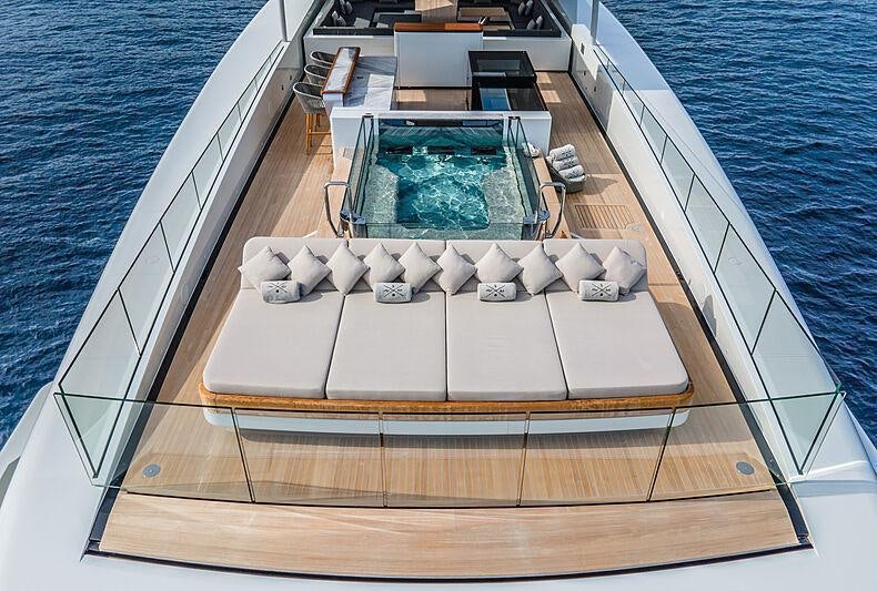 a deck of a boat aboard SEVERIN*S Yacht for Charter