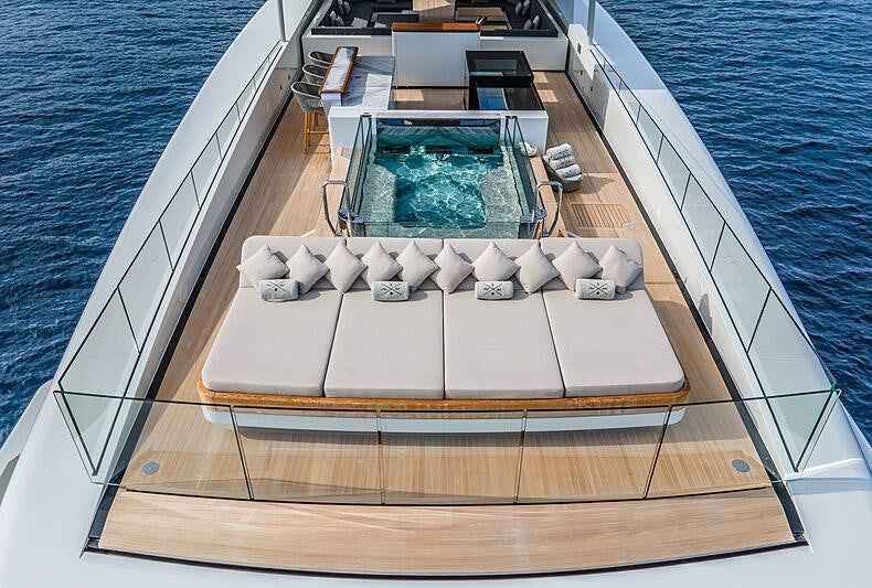 a deck of a boat aboard SEVERIN*S Yacht for Charter