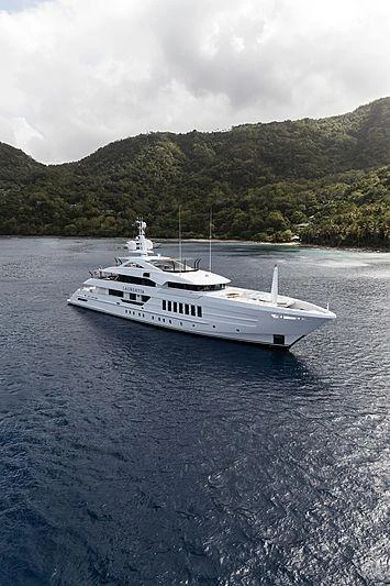 a boat in the water aboard LAURENTIA Yacht for Charter